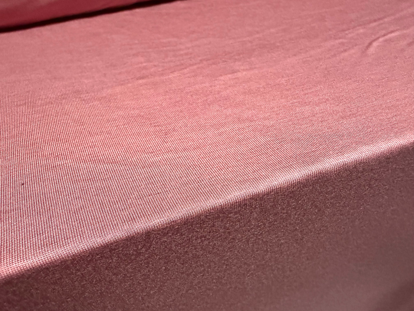 Viscose spandex stretch single jersey fabric, per metre - plain - dusky pink