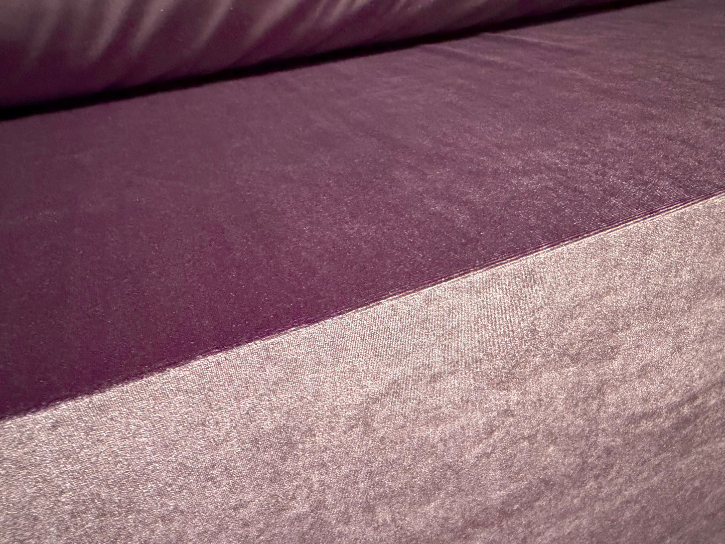 Spandex velvet stretch dress fabric, per metre - plain - mauve