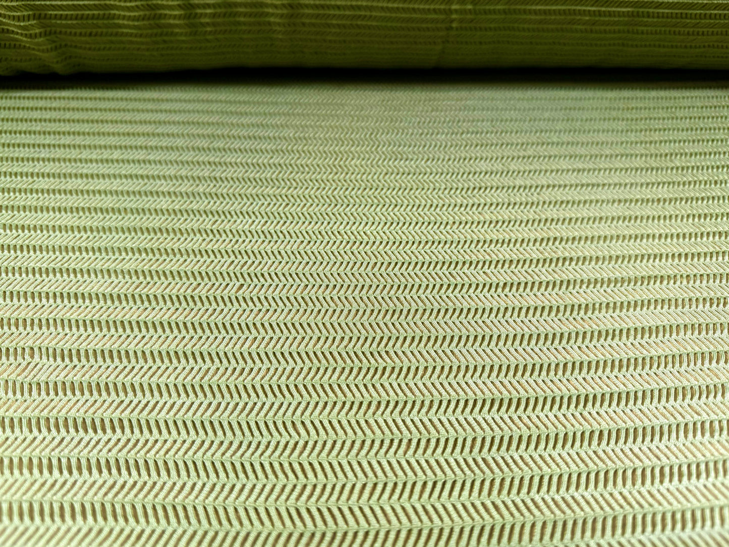 Soft stretch herringbone knit jersey dress fabric, per metre - sage green