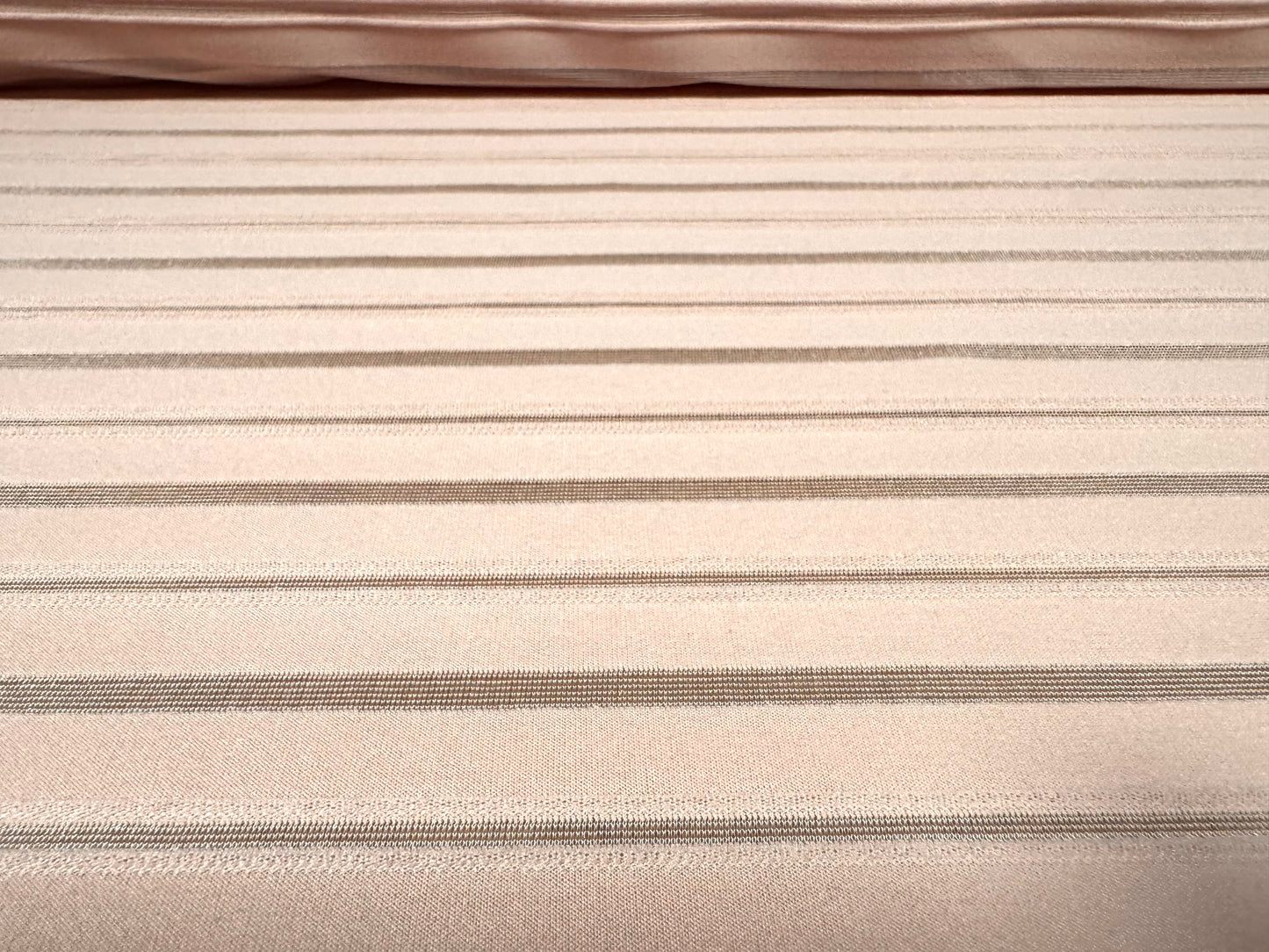 Stretch spandex jersey fabric, per metre - burnout jacquard stripe - lazy pink