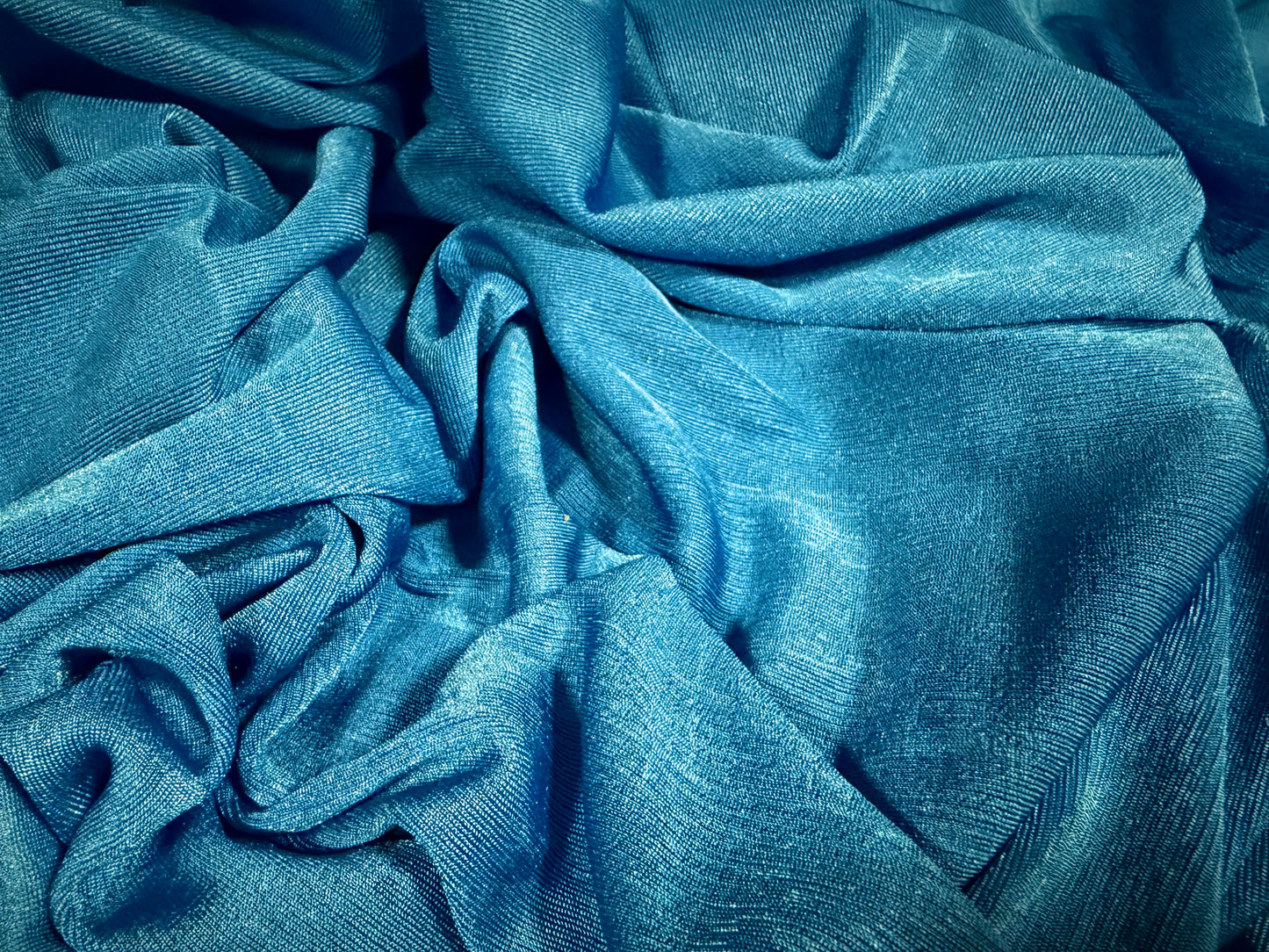 Slinky Stretch spandex jersey fabric, per metre - plain - electric blue