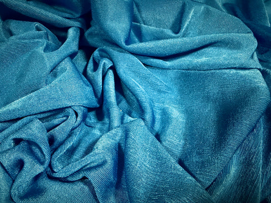 Slinky Stretch spandex jersey fabric, per metre - plain - electric blue