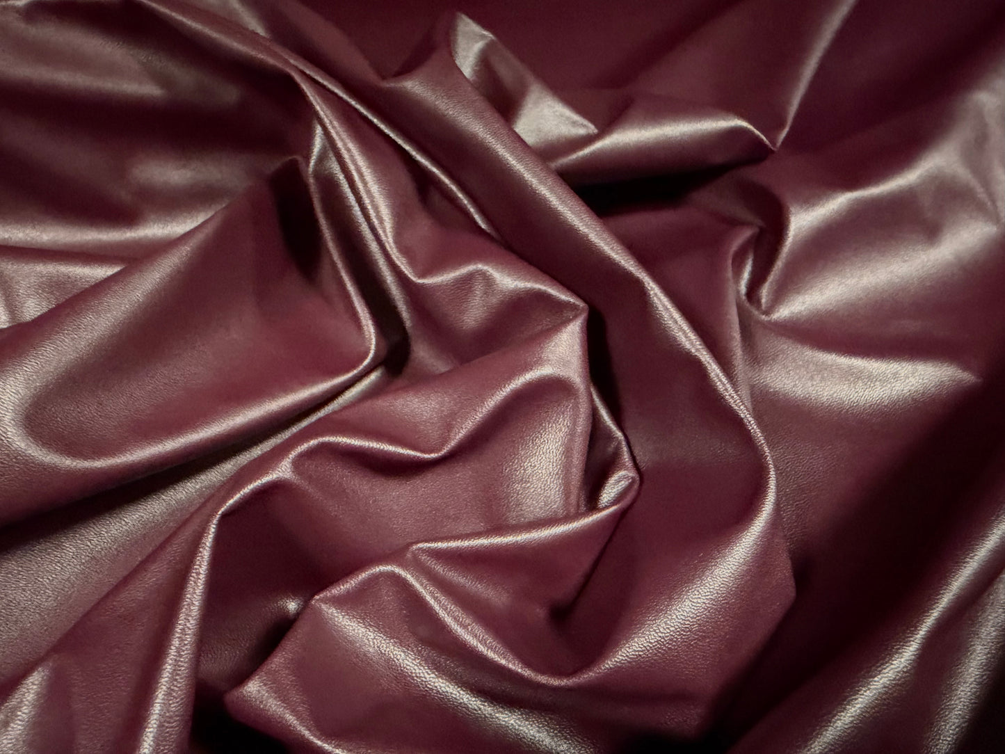 PVC coated fabric, per metre - plain - aubergine