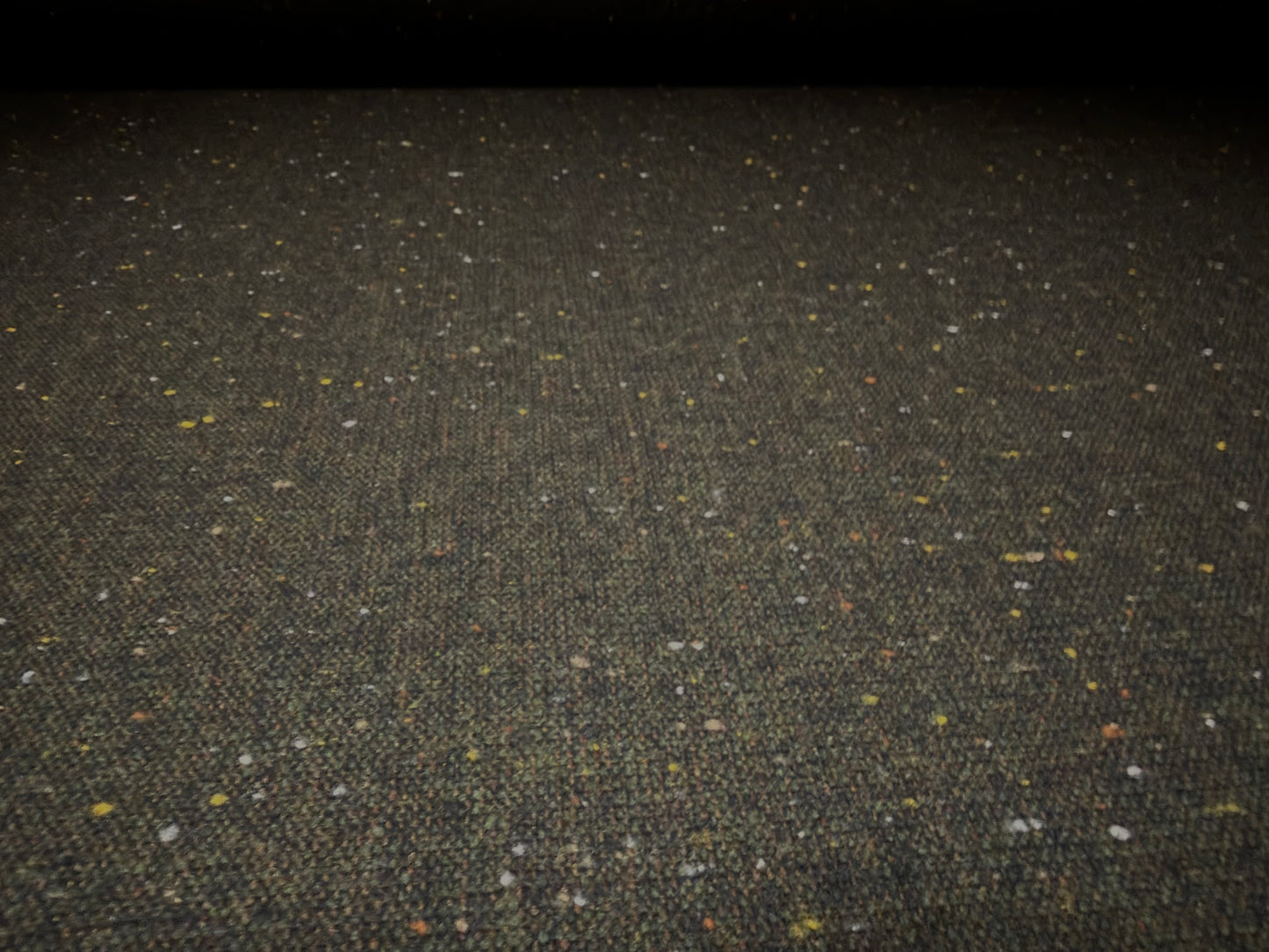 Heavyweight wool tweed fabric, per metre - fleck - dark olive green