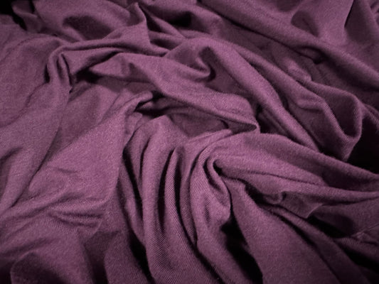 Viscose spandex stretch single jersey fabric, per metre - plain - purple