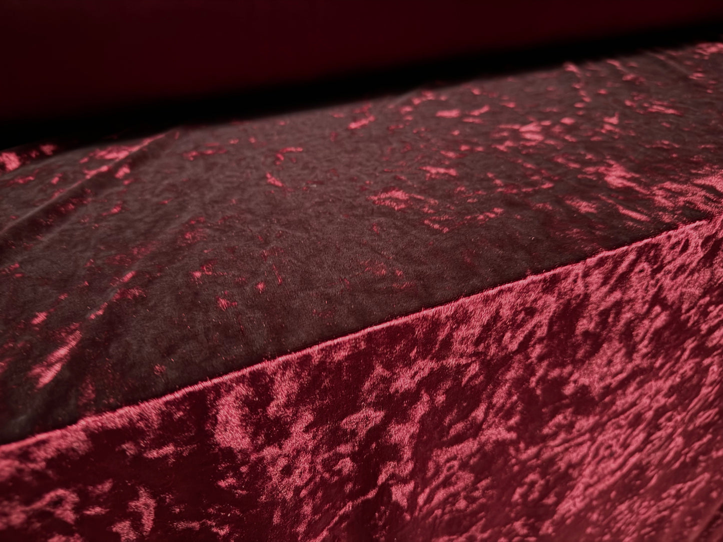 Marbled spandex velvet stretch fabric, per metre - plain - burgundy