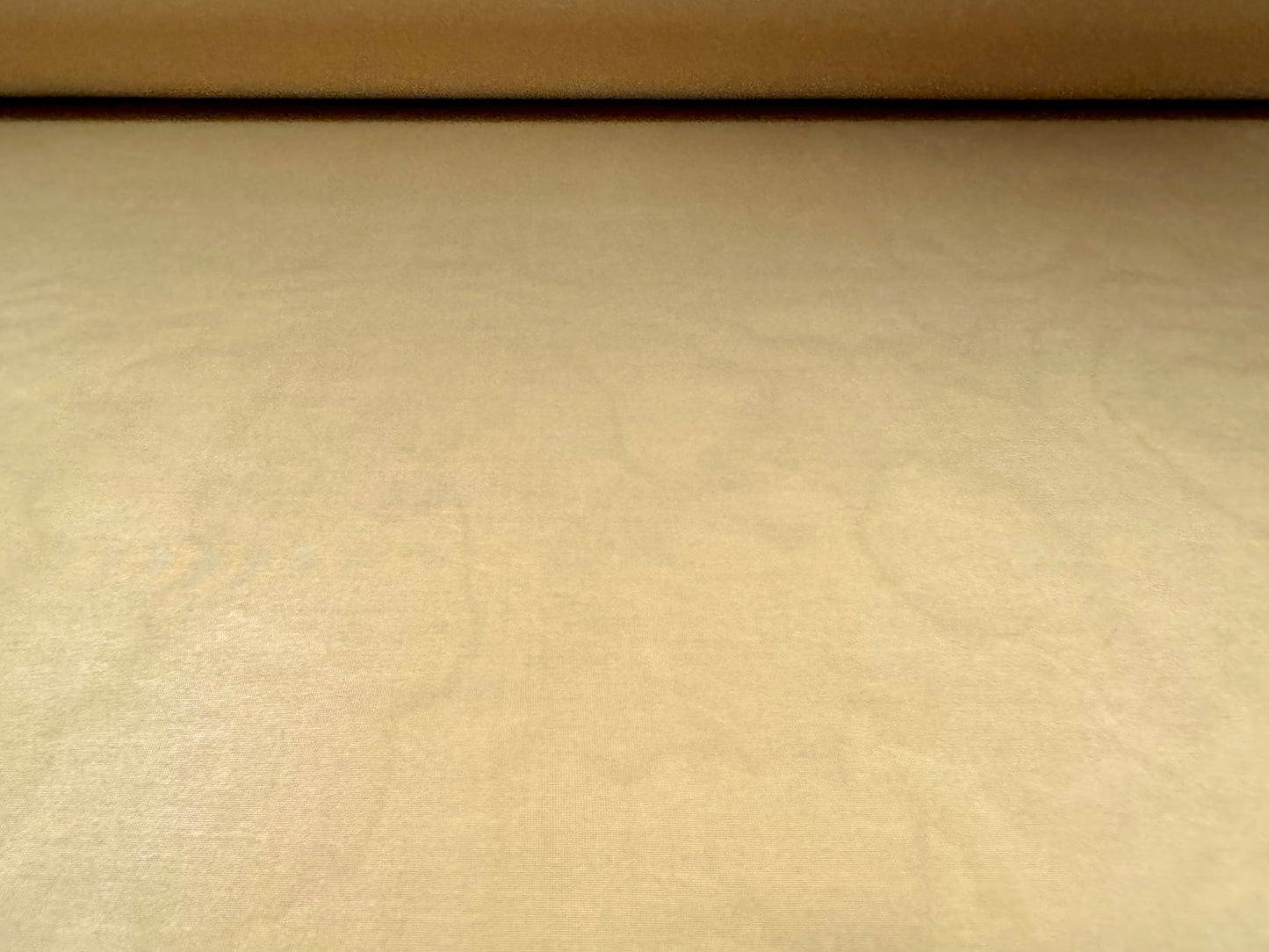 Soft touch spandex stretch jersey dress fabric, per metre - plain - golden wheat