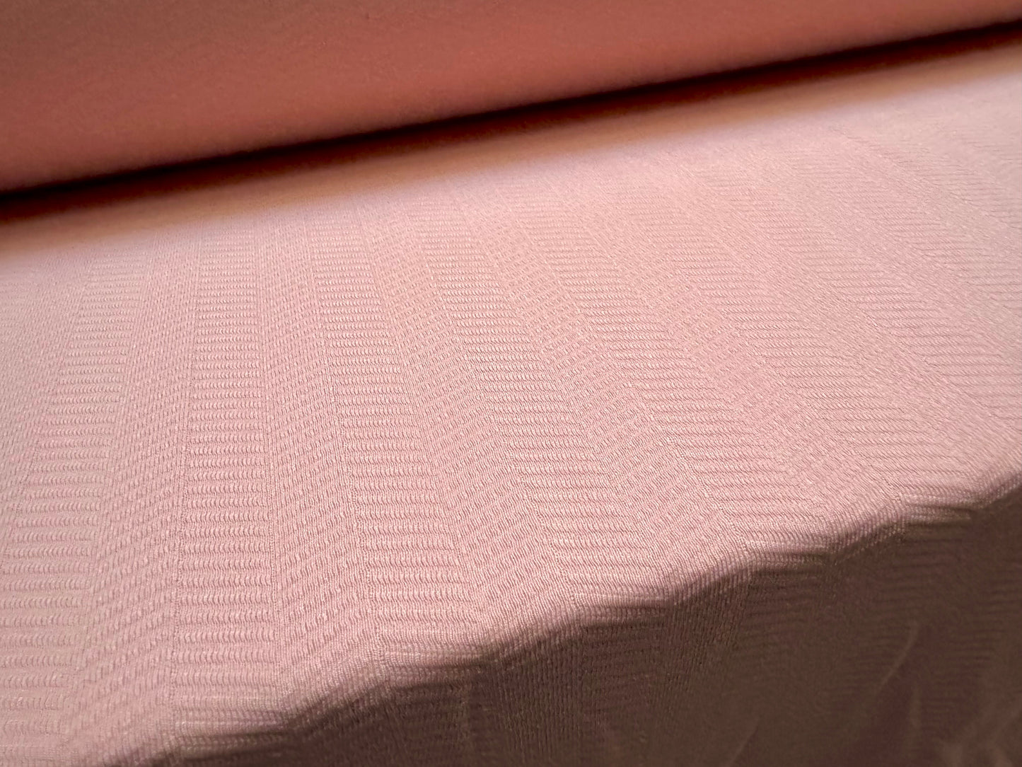 Stretch spandex Double Jersey fabric, per metre - herringbone jacquard - rose pink