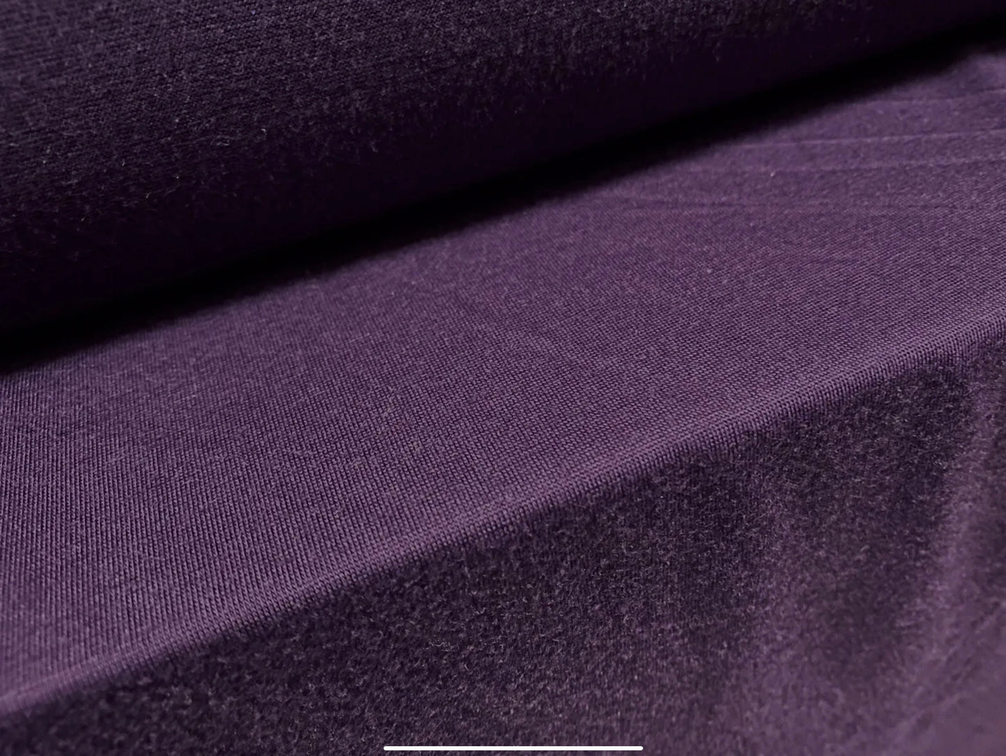 Soft handle single jersey fabric, per metre - plain - purple