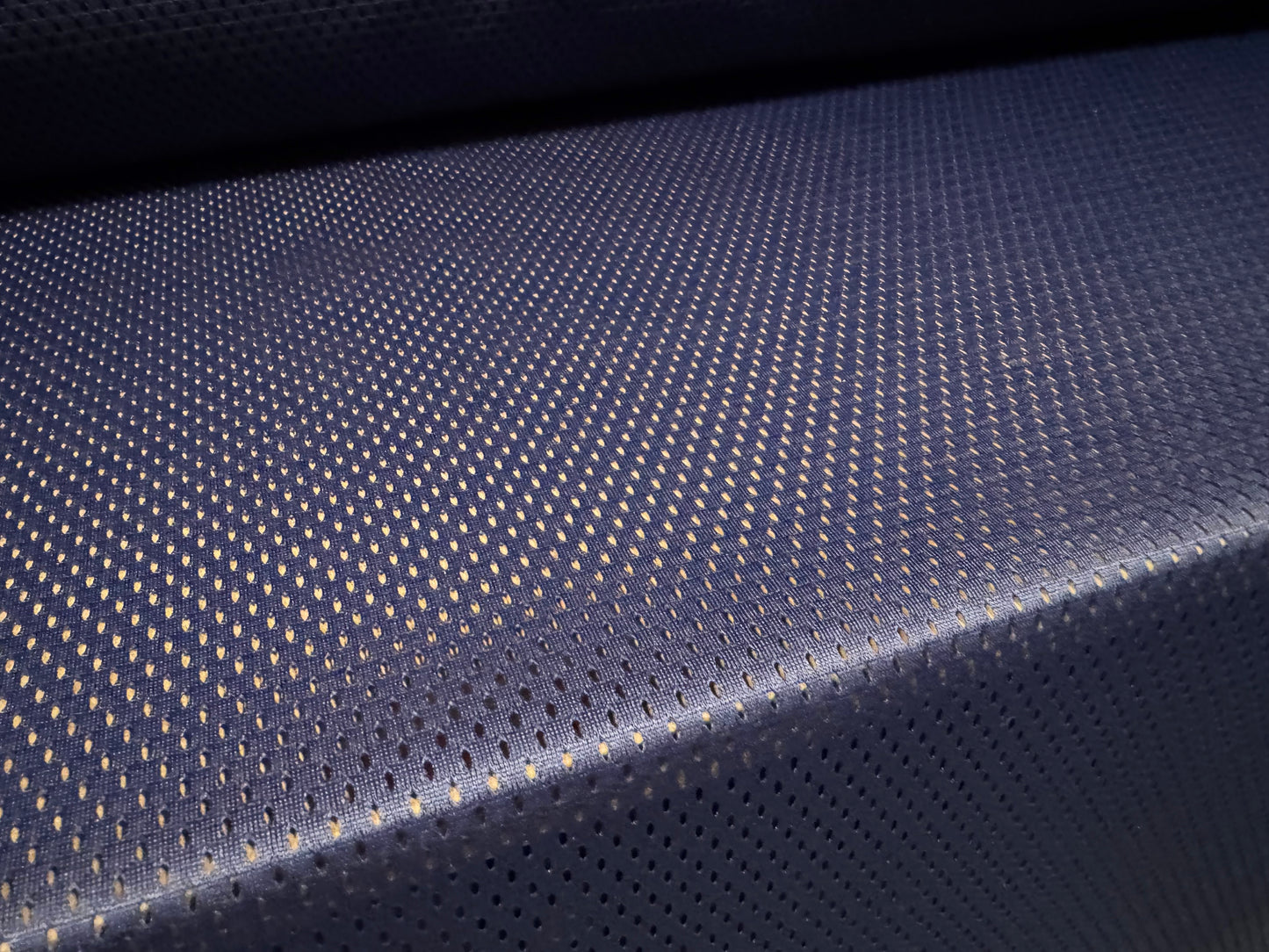 Airtex mesh eyelet fabric, per metre - plain - navy blue