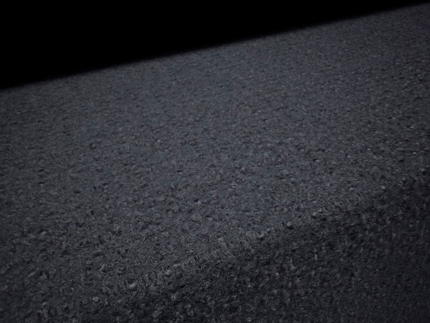 Heavyweight wool bouclé fabric, per metre - plain - navy blue