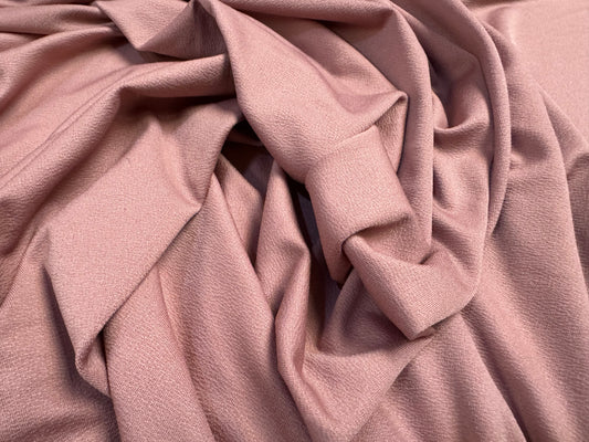 Stretch spandex crepe single jersey fabric, per metre - plain - rose pink