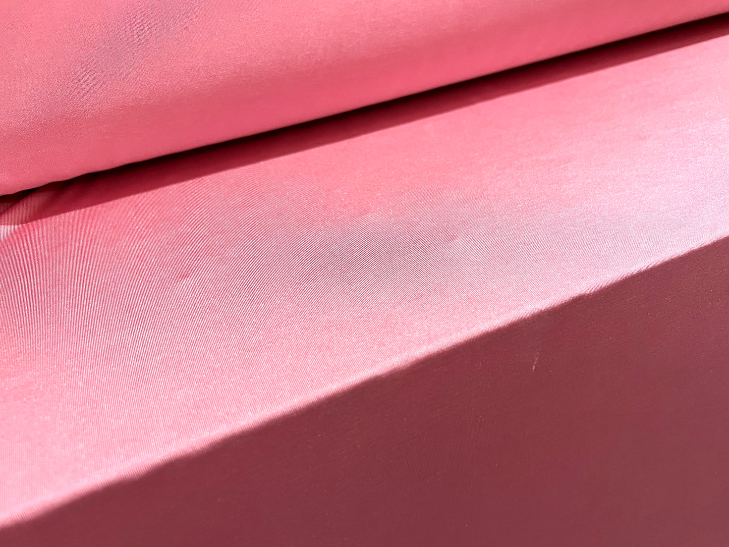 Soft touch stretch spandex single jersey fabric, per metre - plain - pink