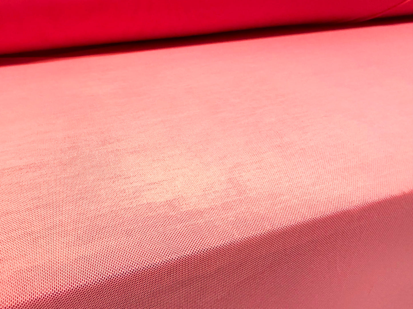 Power mesh net stretch spandex fabric, per metre - plain - watermelon pink