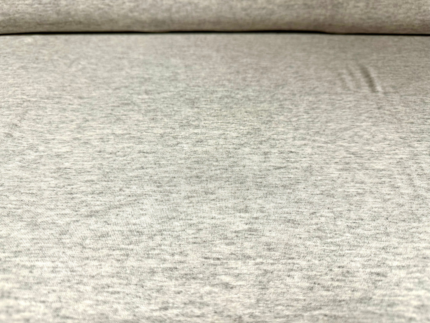 Viscose spandex stretch single jersey fabric, per metre - plain - grey marl