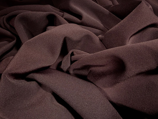 Pablo stretch plain weave suiting fabric, per metre - aubergine