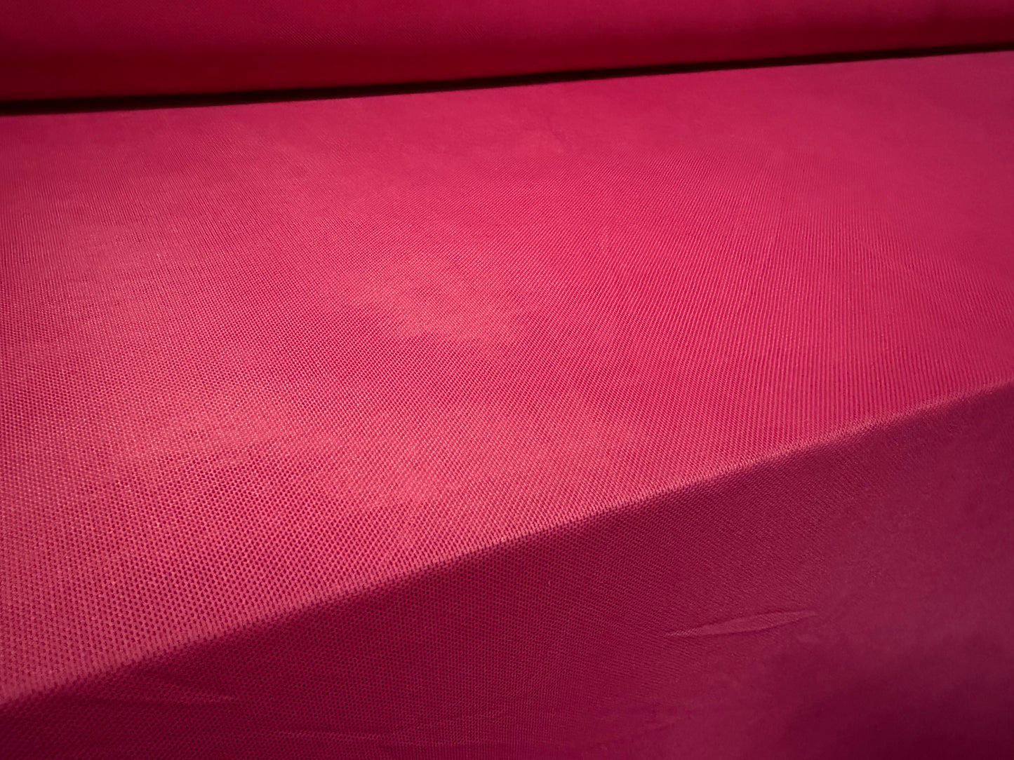 Power mesh net stretch spandex fabric, per metre - plain - cerise pink