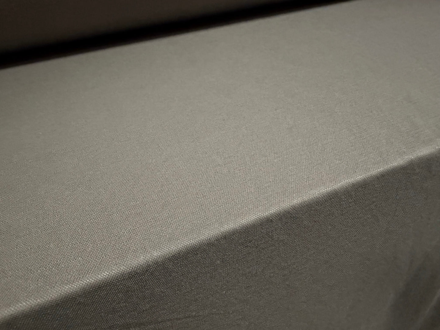Soft plain weave twill fabric, per metre - grey