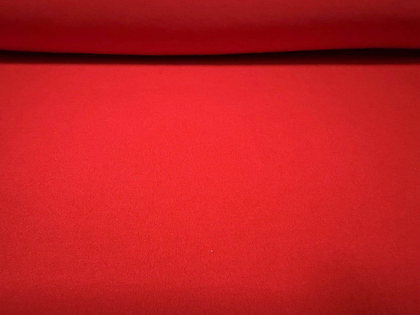 Stretch spandex crepe single jersey fabric, per metre - plain - flame