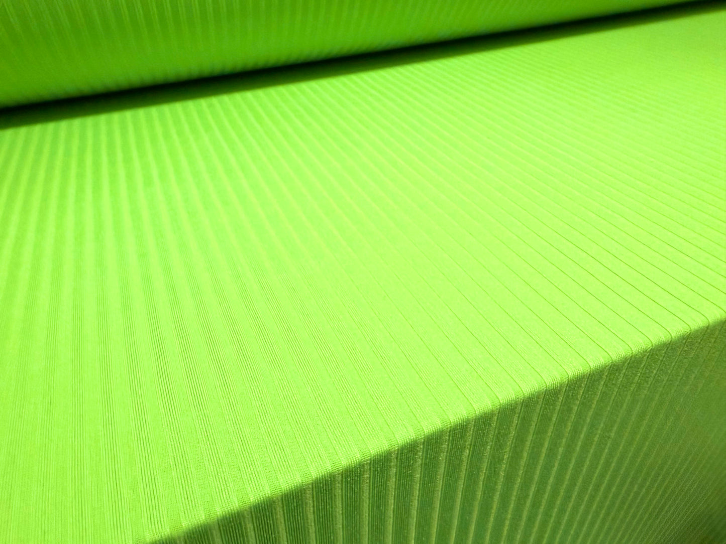 Stretch spandex rib jersey fabric, per metre - plain - bright green