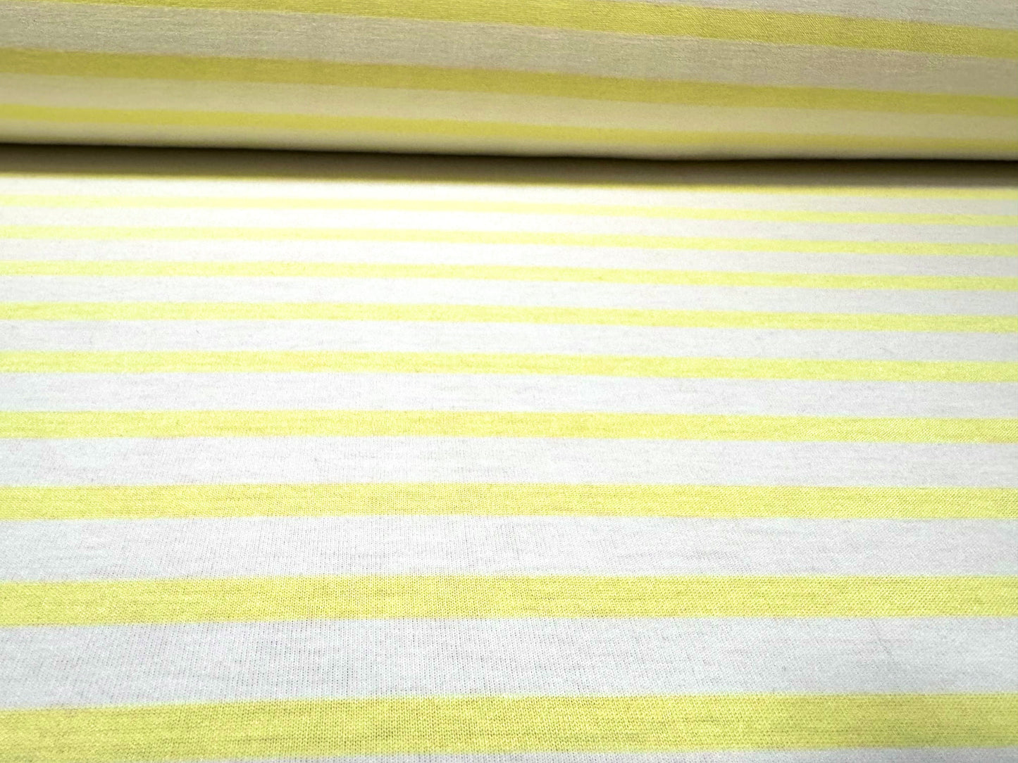 Viscose spandex stretch single jersey fabric, per metre - stripe - Red & white