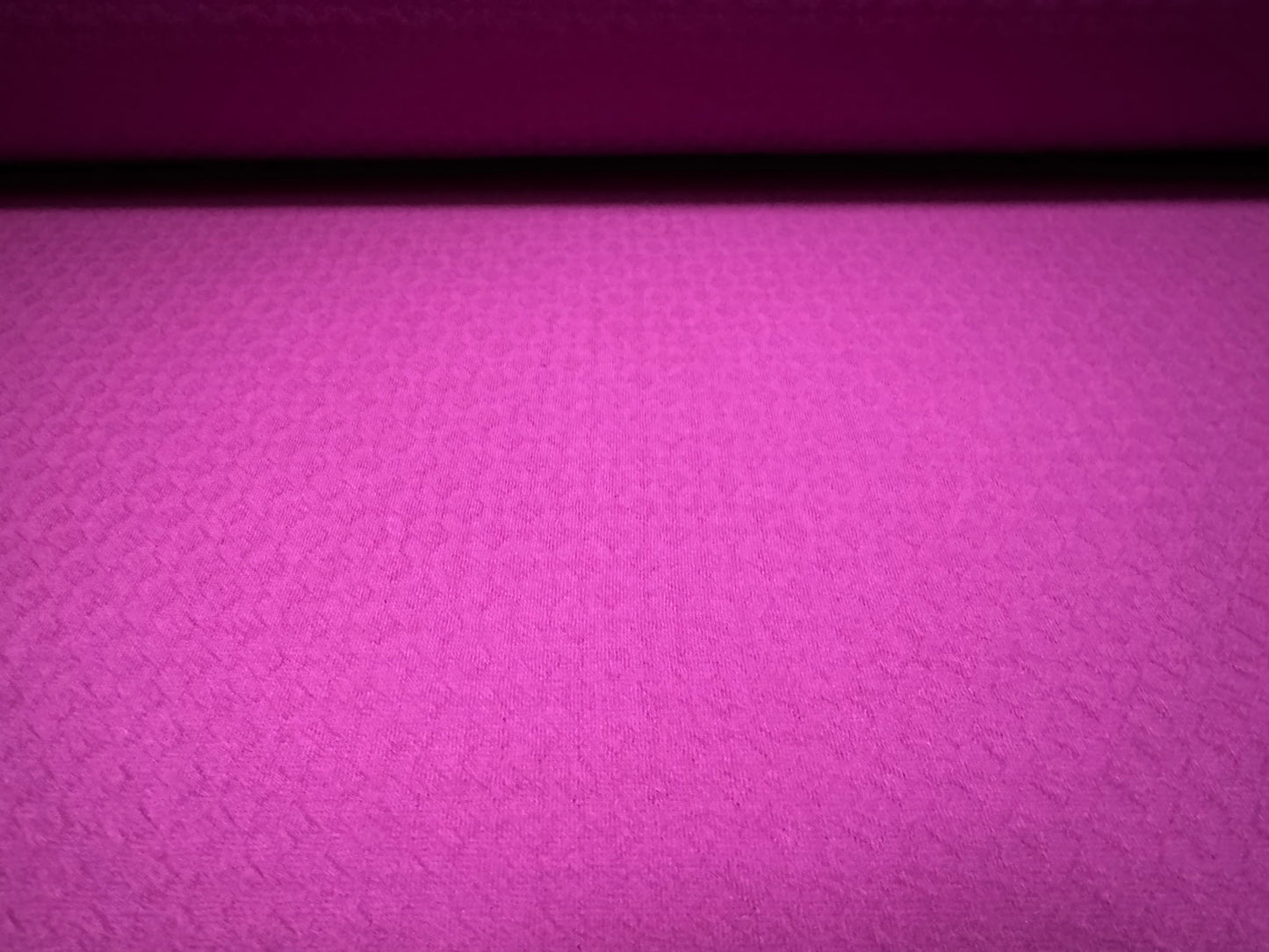 Stretch double jersey fashion fabric, per metre - diamond motif jacquard - magenta