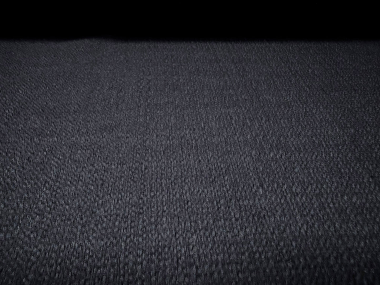 Wool basketweave fabric, per metre - plain - navy blue