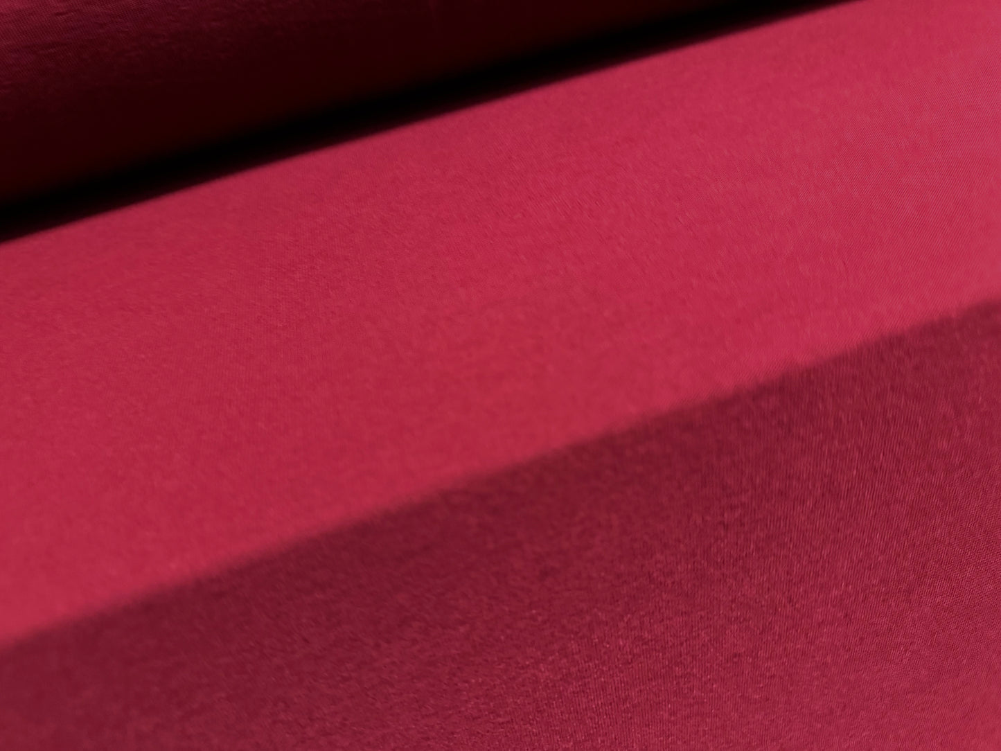 Viscose spandex stretch single jersey fabric, per metre - plain - redcurrant