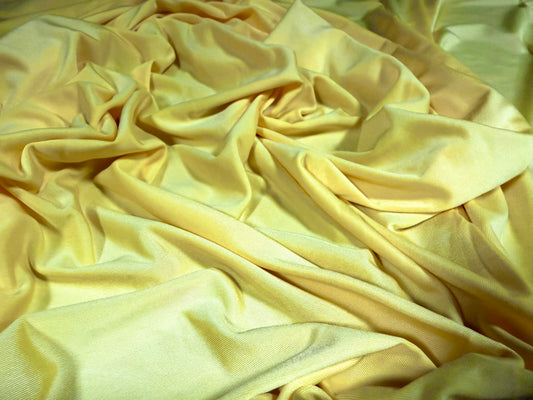 Soft touch spandex stretch jersey fabric, per metre - plain - sunshine yellow
