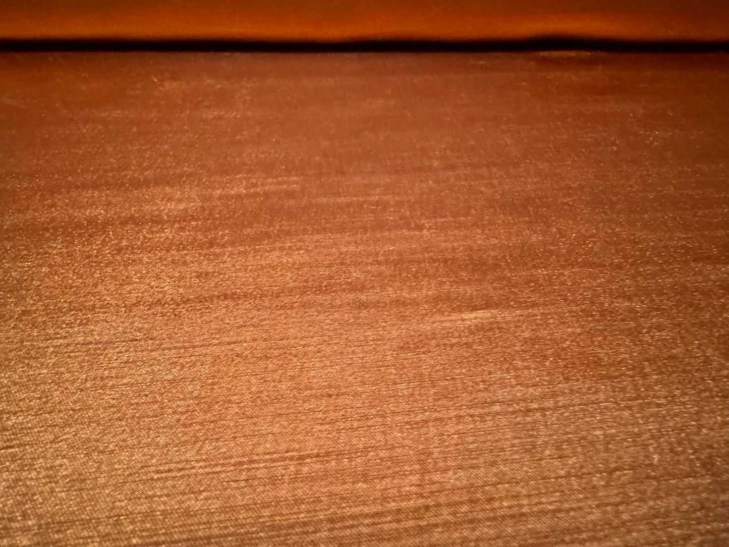 Satin dupion woven dress fabric, per metre - plain - copper