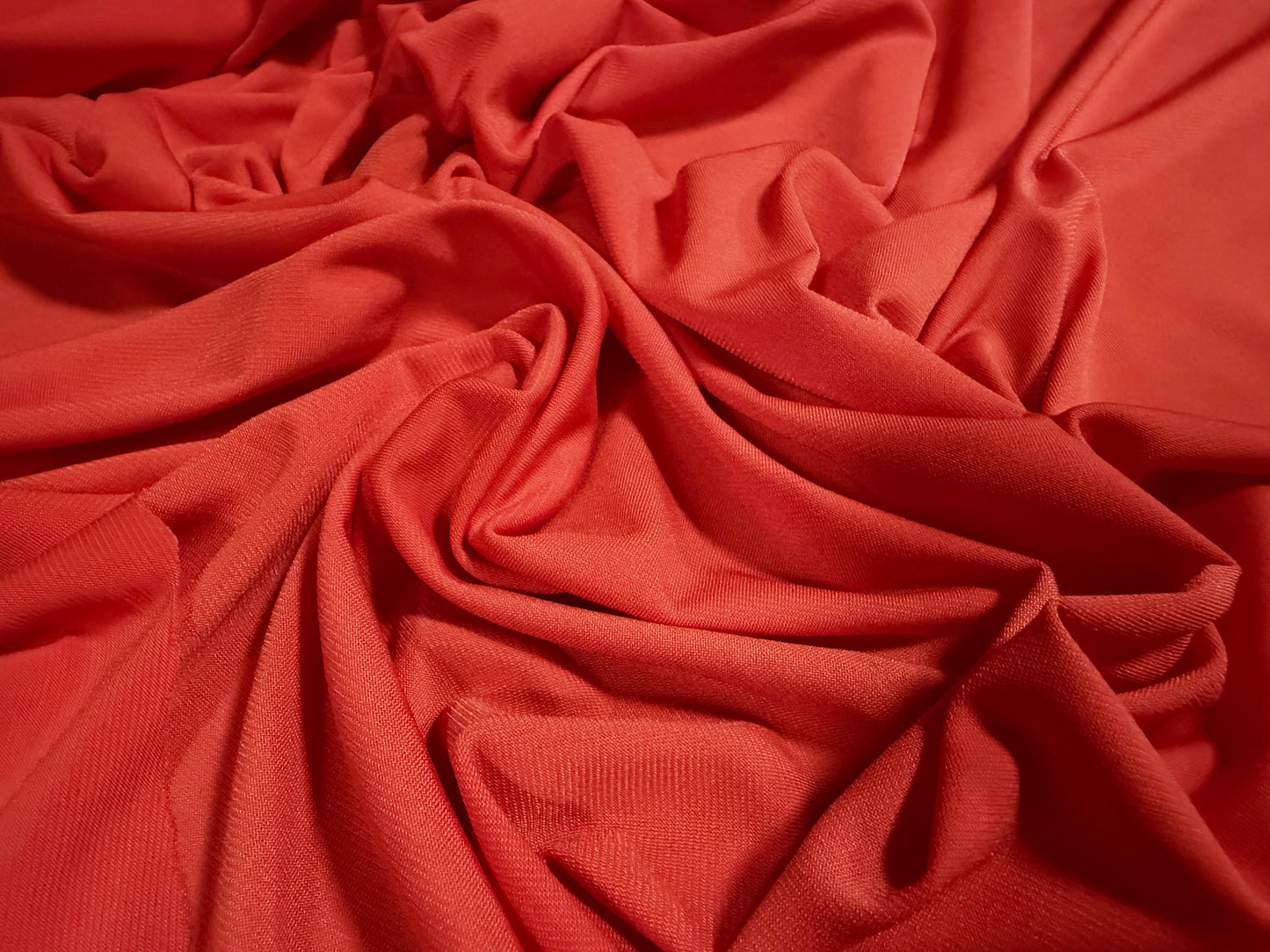 ITY stretch spandex jersey fabric, per metre - plain - burnt orange