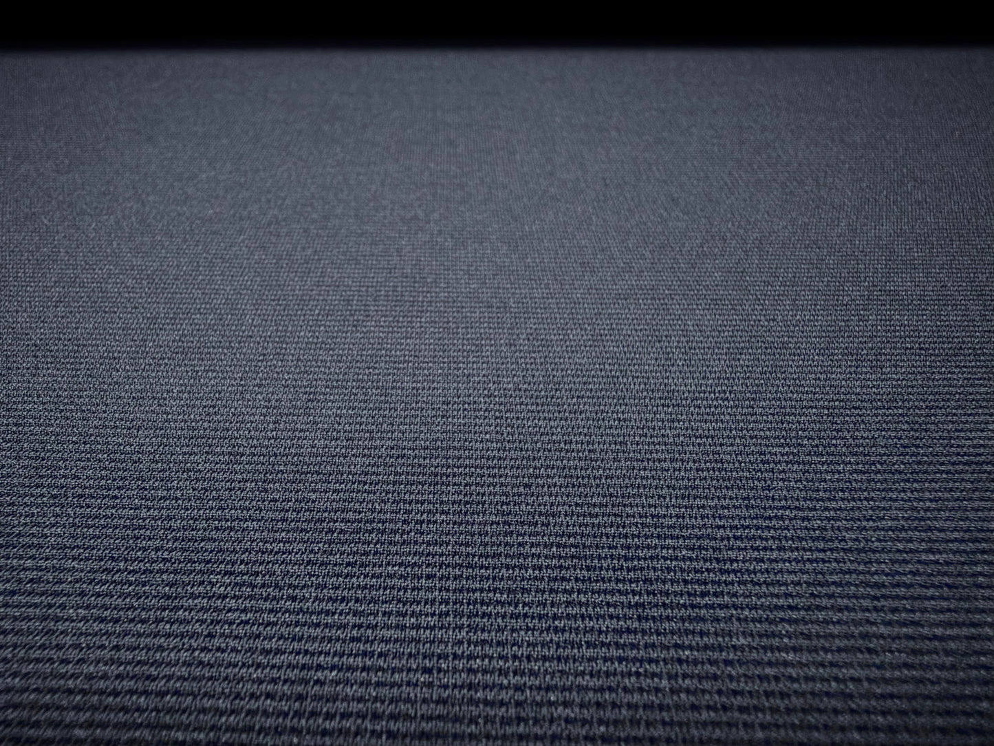 Fine ottoman rib stretch double jersey fabric , per metre - plain - French Navy