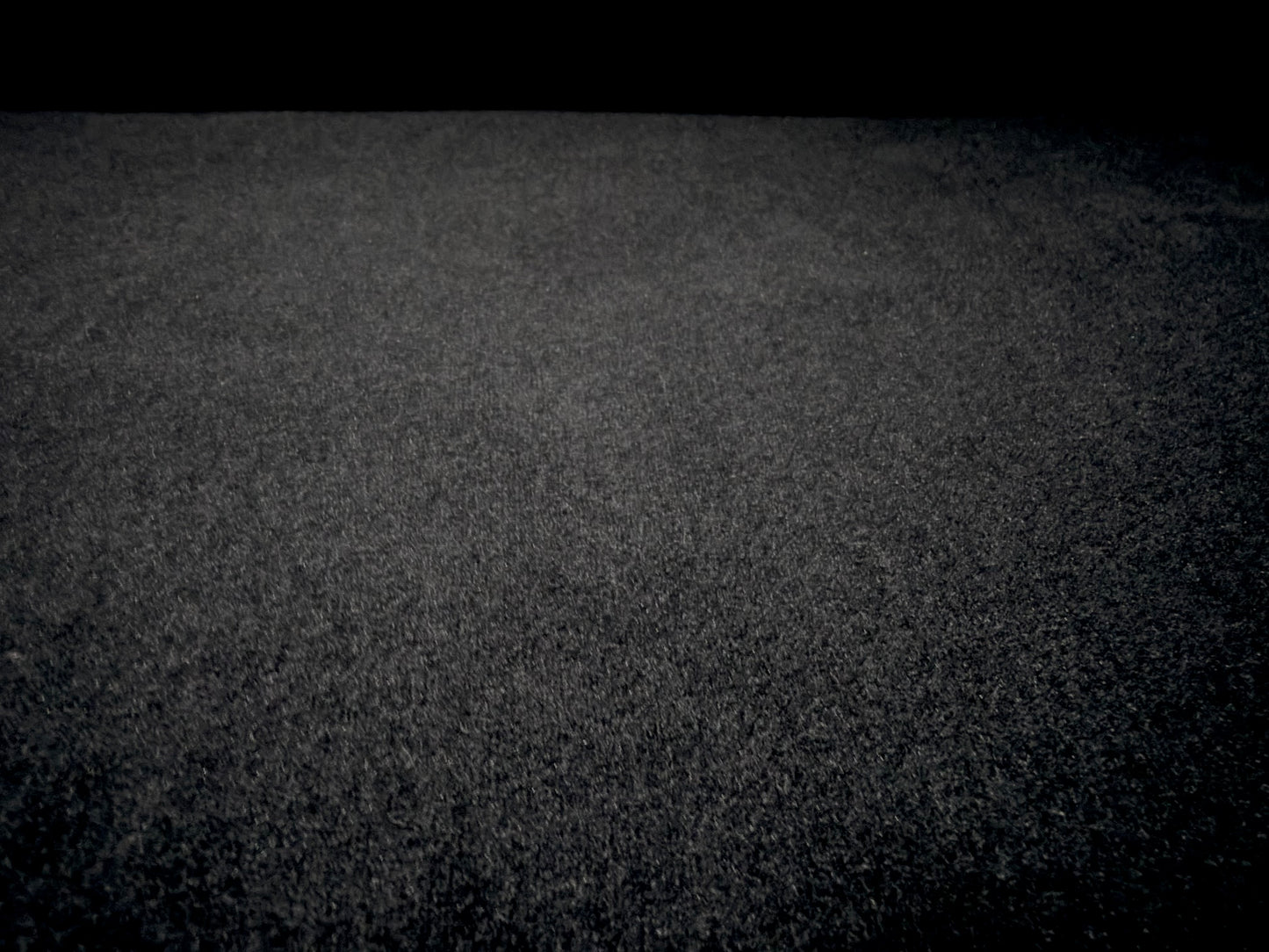 Stretch velour fabric, per metre - plain - black