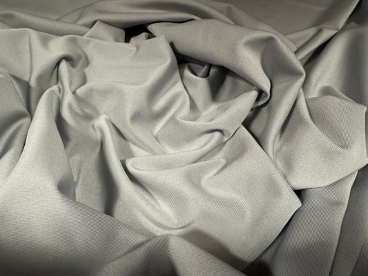 Super stretch spandex single jersey fabric, per metre - plain - light grey