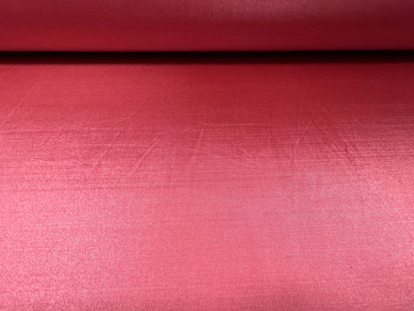 Disco shimmer stretch spandex jersey fabric, per metre - plain - flamingo pink