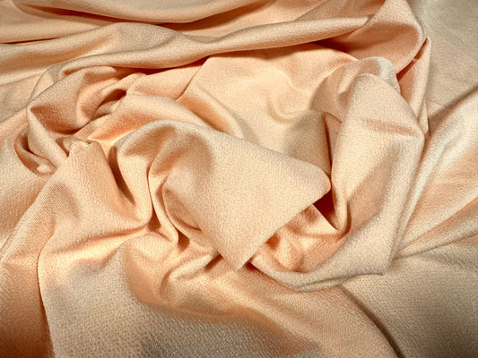 Stretch spandex crepe jersey fabric, per metre - plain - light peach