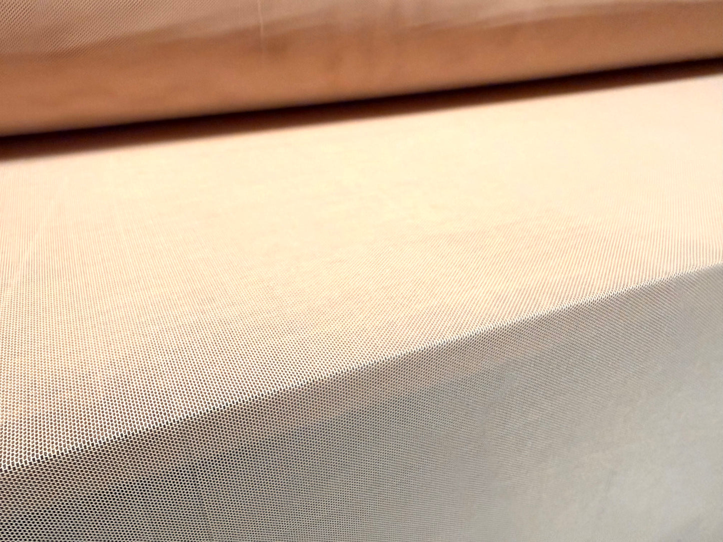 Power mesh net stretch spandex fabric, per metre - plain - caucasian skin tone
