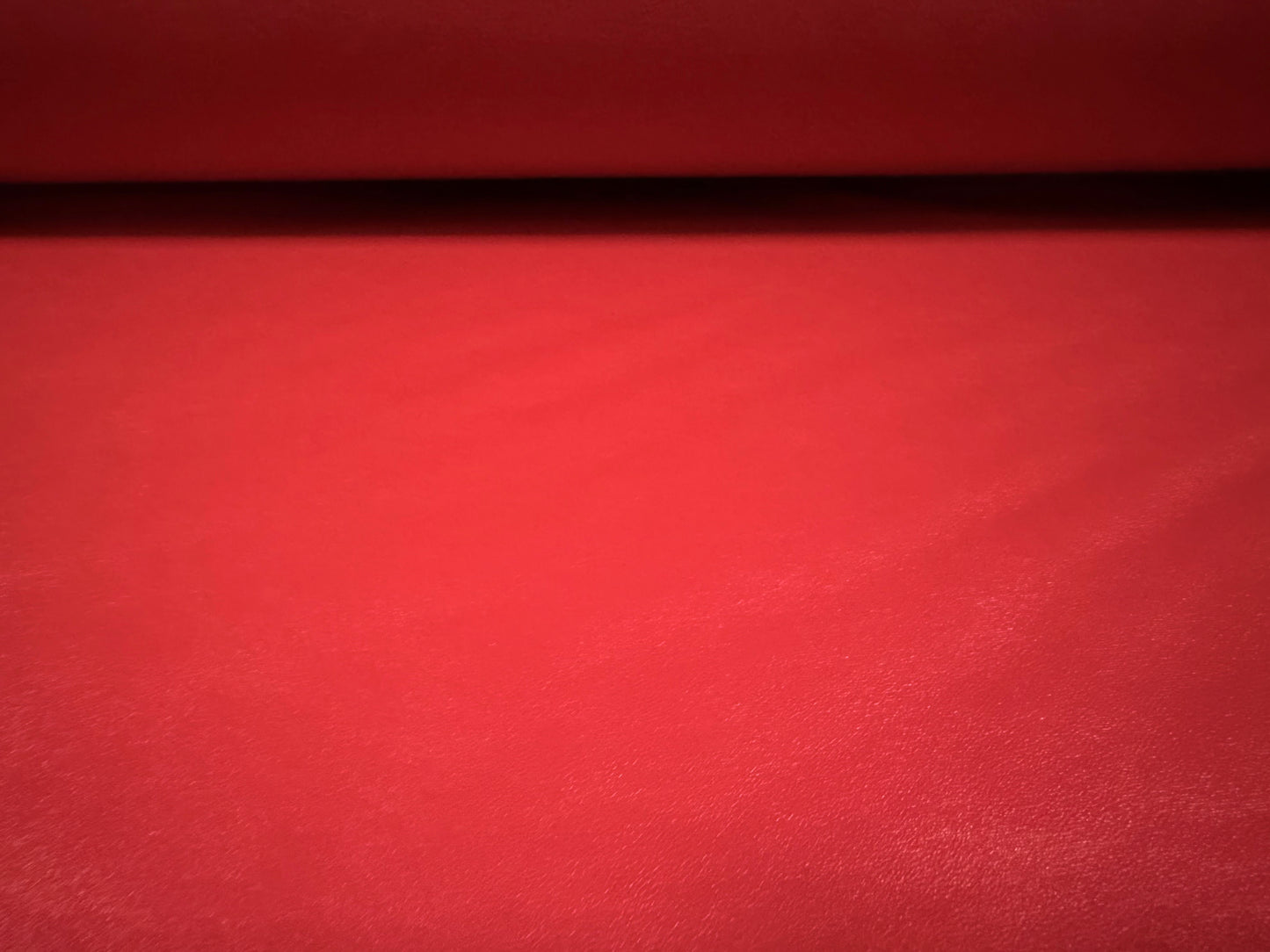 P.U. coated stretch spandex ciré wet look jersey fabric, per metre - plain - matte red