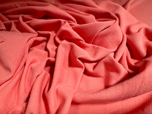 Stretch crepe double jersey fabric - per metre - plain - pink