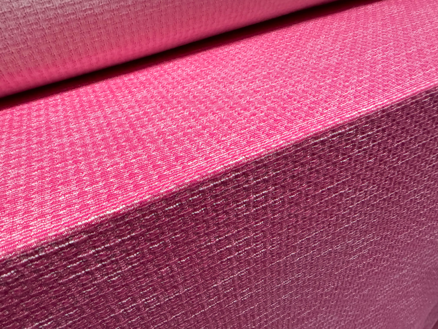 Soft stretch double jersey knit fabric, per metre - jacquard - pink on pink