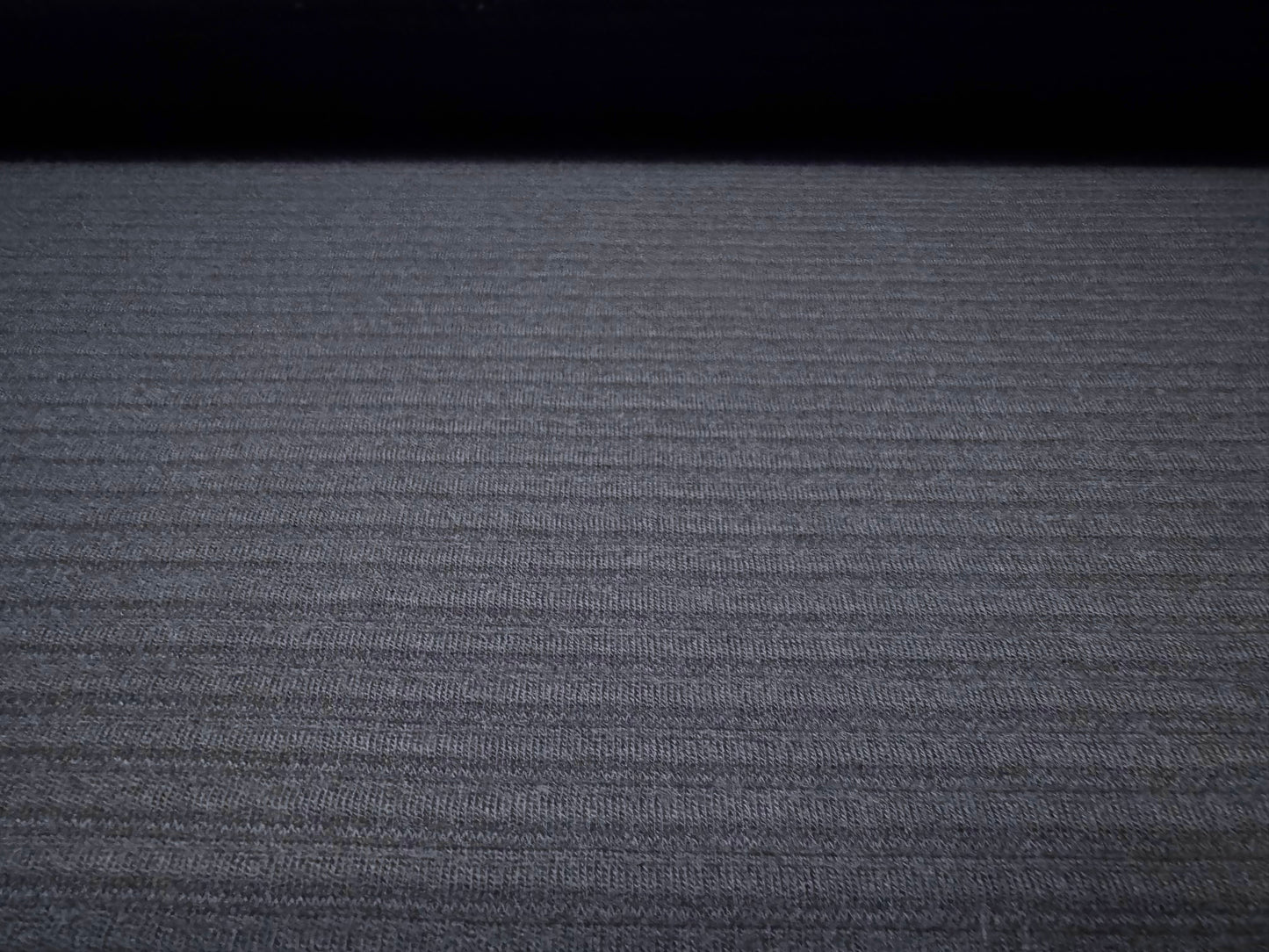 Concertina rib double Jersey knit fabric, per metre - plain - navy blue