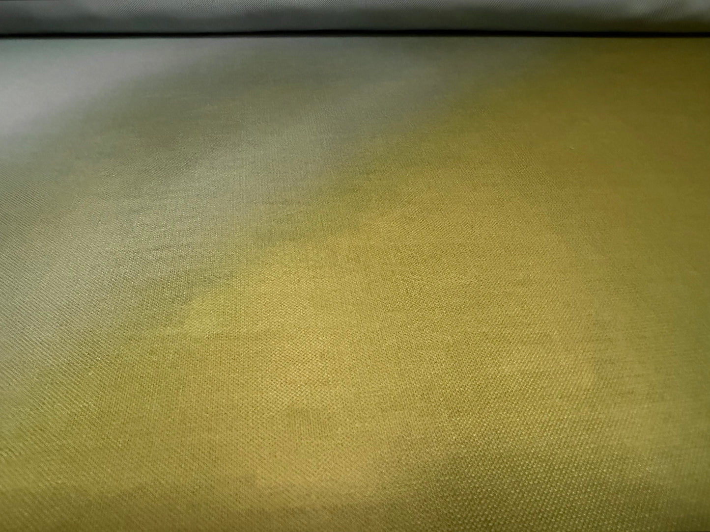 Power mesh net stretch spandex fabric, per metre - bias ombré stripe - aqua & olive green