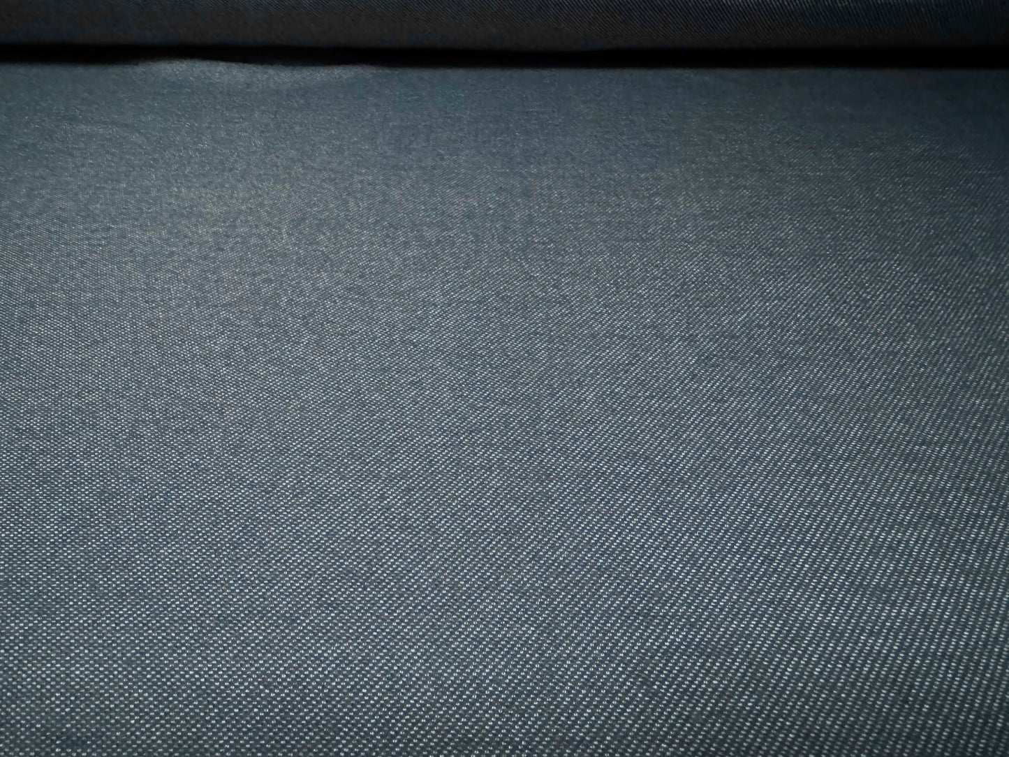 Soft stretch jersey twill fabric, per metre - plain - denim blue