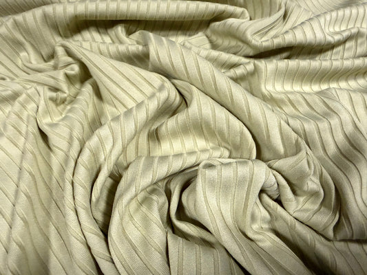 Stretch spandex rib jersey fabric, per metre - plain - eau de nil