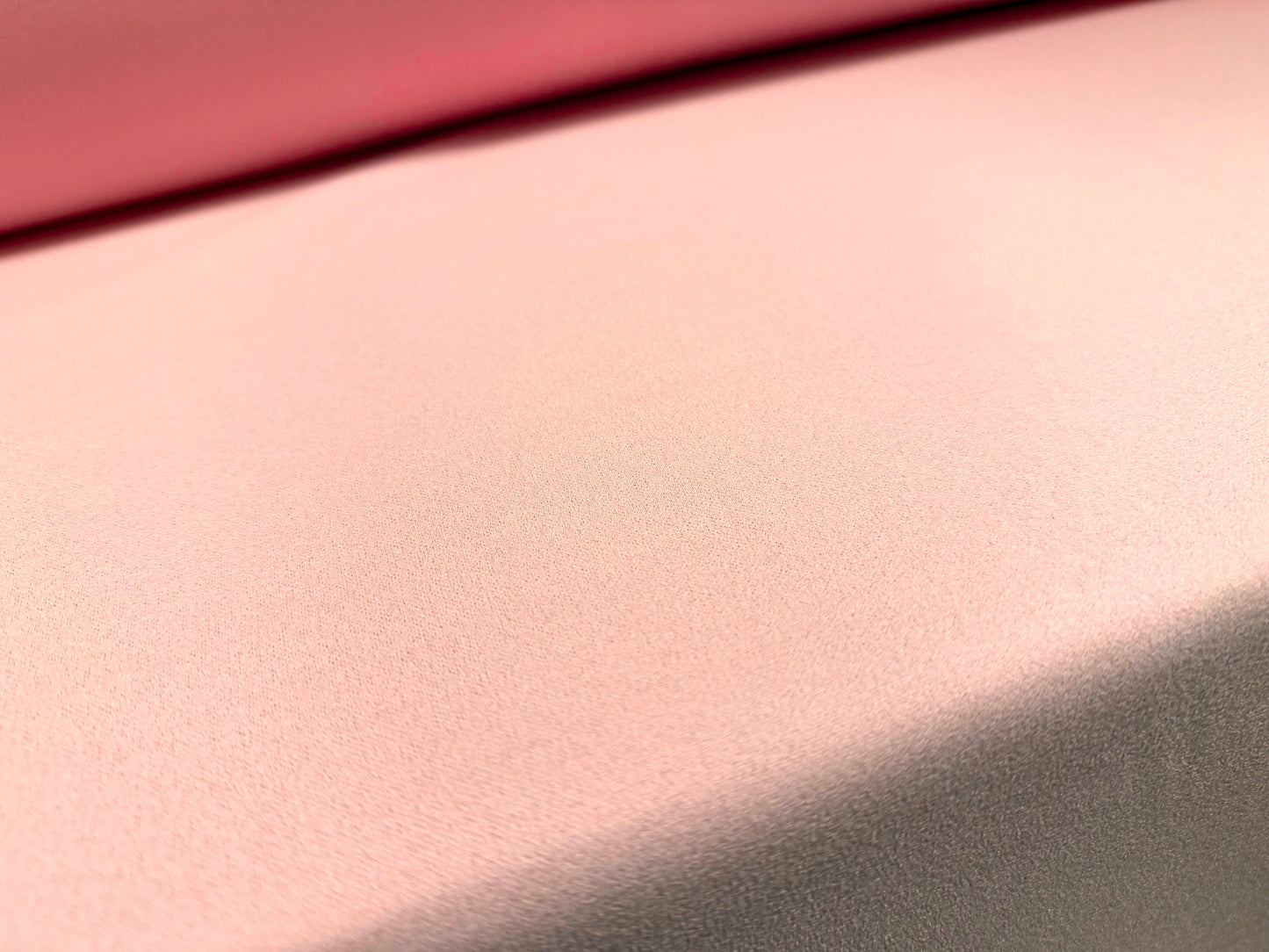 Scuba crepe stretch spandex double jersey fabric, per metre - plain - baby pink