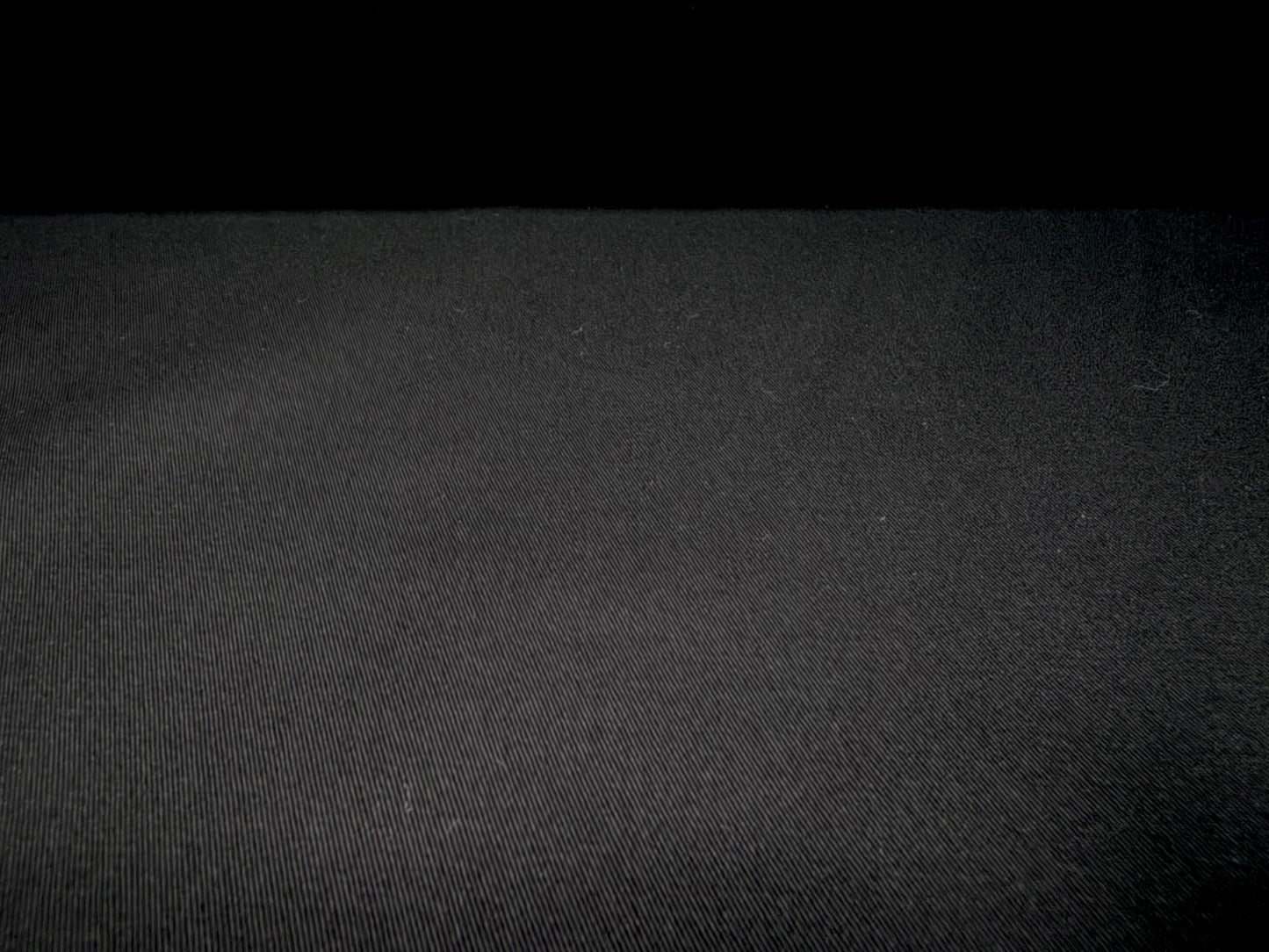 Stretch cotton sateen woven fabric, per metre - mid sheen - black