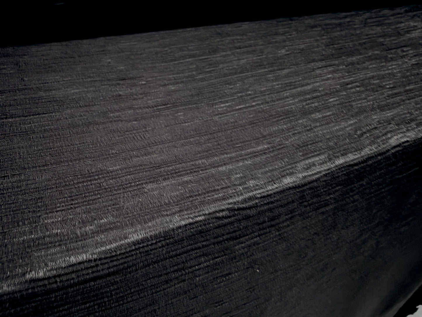Crinkle weave fabric, per metre - solid - black