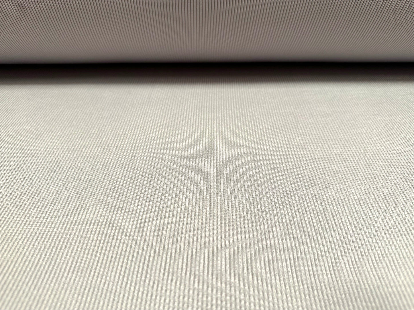 Fine ribbed spandex stretch jersey fabric, per metre - plain - silver grey