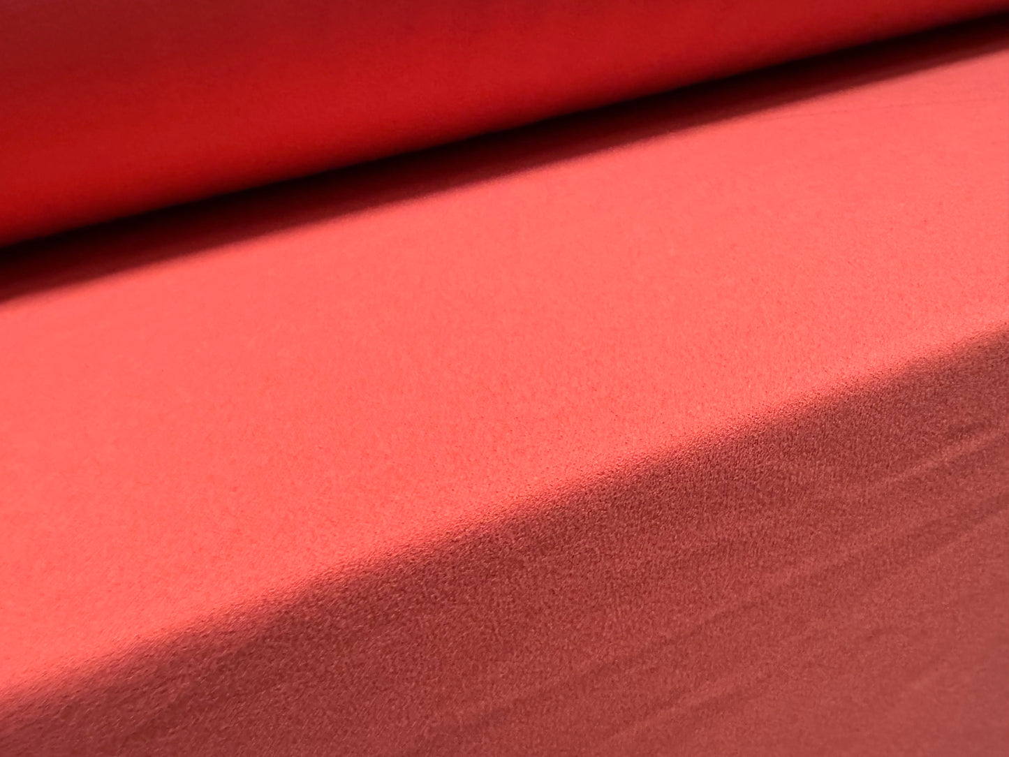 Scuba crepe stretch spandex double jersey fabric, per metre - plain - salmon pink