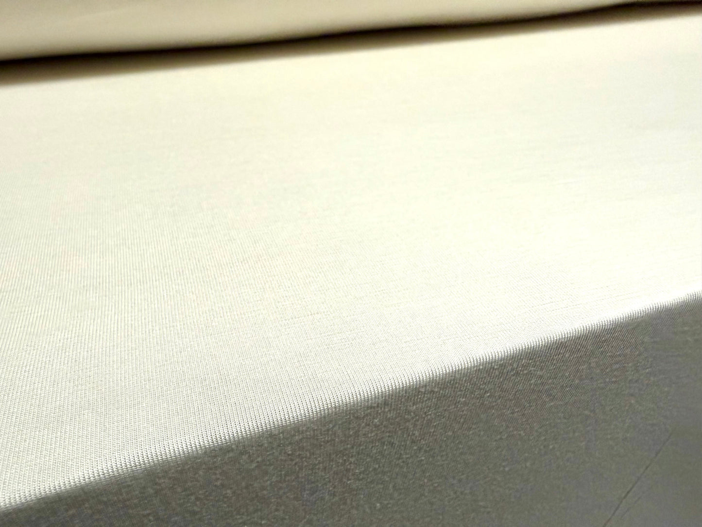 Viscose Spandex stretch single jersey fabric, per metre - plain -  cream